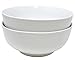 Bright White Porcelain Pho Bowls (7.5 inches) Set of 2
