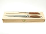 Fleur de Lys Laguiole Rosewood carving set