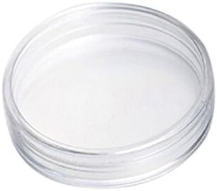 Littlepiano 10pcs 19mm Clear Round Cases Coin Storage Capsules Holder Round Plastic