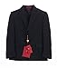 Gioberti Boy's Formal 3 Piece Suit Set, Black, Size 14