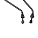 GOOFIT 2pcs Universal 8mm Black Round Plastic Rearview Mirrors for 50cc 70cc 90cc 110cc 125cc 150cc 200cc 250cc ATV Scooter Motorcycle