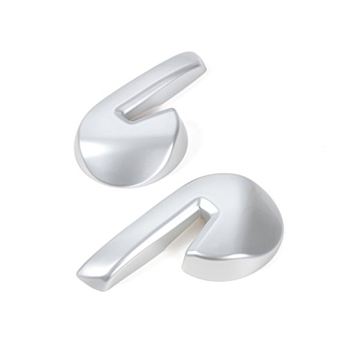 ABS Matte Interior Car Seat Backrest Adjustment Button Cover Trim 2pcs