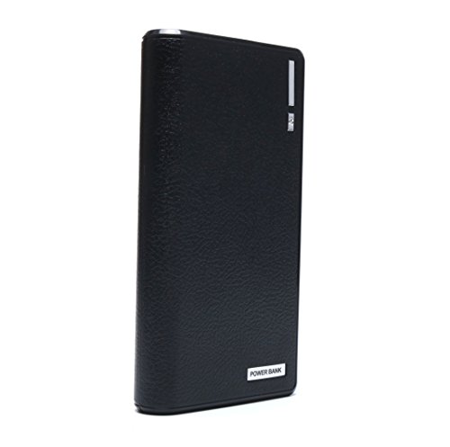 Power Bank 20000mah Portable Charger Dual USB Output External Cell Phone Battery Pack with LED Light for iPhone, iPad Samsung Galaxy and More (Black)