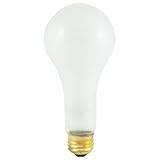 Bulbrite 200A/HL 200-watt High Lumen Incandescent A23, Medium Base, Frost
