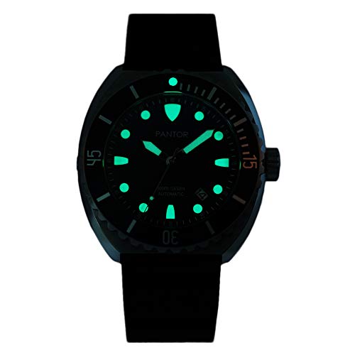Pantor Sea Turtle 500m Dive Watch,45mm Automatic Diver Watches for Men