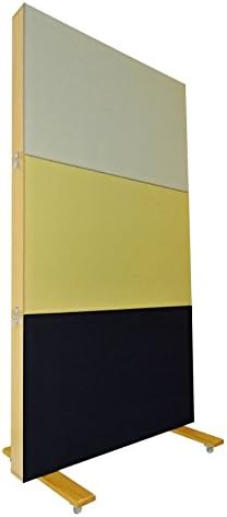 Soundlux Modular acoustic wall of panels for acoustic room treatment - Mobile Acustic Panels for studio, classroom, cellar or living room - Sound absorbing panels for musician, audiophile, hobby or professional audio engineer - Size: 198x103x60 cm (Multicolor)