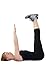 ABUSA Cotton Yoga Capri Pants Women's Tummy Control Workout Leggings Non See-Through Fabric XL Black
