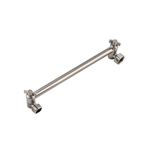 Lordear Solid Brass Brushed Nickel 11 Inch Wall Mounted Extender