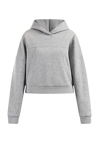 Hootomi Damen Kapuzenpullover, Übergröße, Grau, M