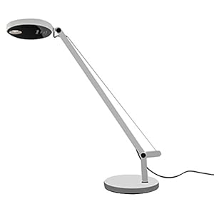 Artemide Micro tafellamp in de kleur wit met voet met dimmer, 13 x 12 14 cm