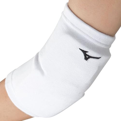 MIZUNO バレーボール肘サポーター ホワイト×ブラックの商品画像