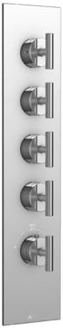 Aqua Brass Square Trim W/Loveme Handle ETNA S343232PC Shower Faucets Components