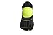 Mission Men's Performance No Show Socks - 2 Pack Black/High Vis Green/Grey M