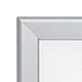 SnapeZo Poster Frame 36x48 Inches, Silver 1.7 Inch Aluminum Profile, Front-Loading Snap Frame, Wall Mounting, Wide Series