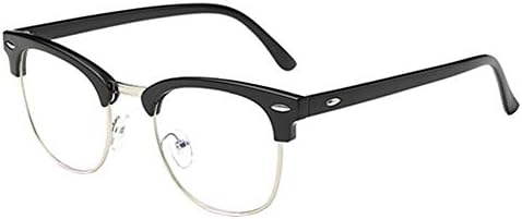 Blue Light Filter Shield Computer Glasses Blocking UV Anti-Glare and minimize Digital Eye Strain Sleep Better,Prevent Headaches,Transparent Lens Visual Color Real (0.1 Magnification)
