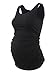 Liu & Qu Maternity Basic Tank Top Mama Clothes Sleeveless Women's Solid Side Ruching Vest