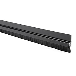 uxcell Door Bottom Sweep H-Shape Aluminum Alloy