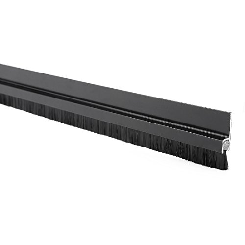 uxcell Door Bottom Sweep H-Shape Aluminum Alloy