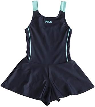 Fila フィラ ガールズ スクール水着 水泳 ジュニア 女の子 ワンピース キュロット レイヤード水着 124 685 Webads Co