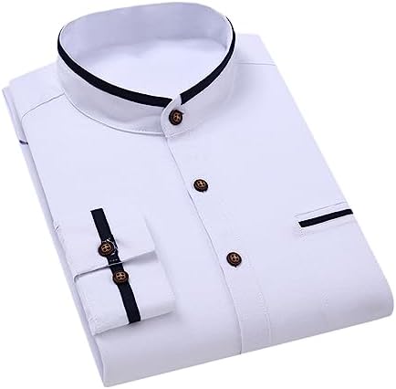 white dress shirt with black collar mens white silk dress shirt with black collar and cuff Hi-Tek