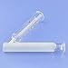 5ml Glass Syringe Needleless Reusable Corrosion Resistant Acid and Alkaline 10Pcs