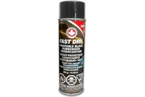 DOMINION SURE SEAL LTD. Dominion Sure Seal Fast-Dry Rubberized Undercoating Spray - Low VOC, Clear Coat for Vehicle & Aluminum Boat Protection - Paintable, Travel Size Can - Blaster Surface Shield Alternative 14.29 Oz