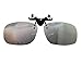 Careview Costyle Silver Mirror Myopia Retro Polarized Clip-on Flip-up Plastic Sunglasses Driving Fishing Outdoor Sport-5.3X2.4X1.4 INCH