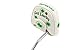 Shamrock Clover Mallet Putter Covers - Replacement Putter Headcover - Compatible with Odyssey 2 Ball - Ping, Scotty Cameron and EVNROLL Putters (White)