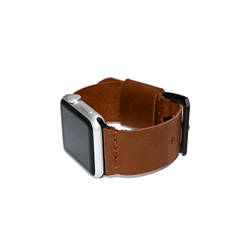 Cognac Leather Apple Watch Band 38mm - 42mm / Apple Watch Accessories, Leather Apple Watch Strap, iWatch Band Leather, Lugs Adapter
