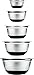 chéri d'amour Mixing Bowls with Lids, Premium Stainless Steel, Non-Slip