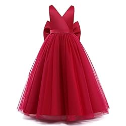 Nileafes Flower Girls Maxi Dress Bridesmaid Wedding