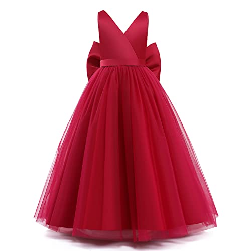 Nileafes Flower Girls Maxi Dress Bridesmaid Wedding