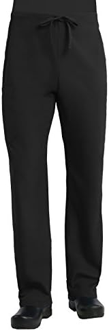 Red Panda Unisex Straigh Leg Drawstring Scrub Pant X-Small Petite Black