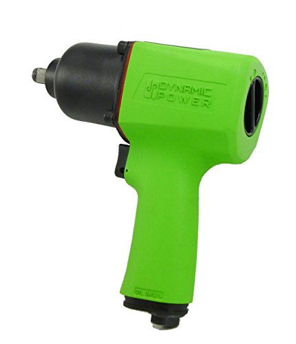 Dynamic Power Air Impact Wrench - Twin Hammer 1/2" Impact Driver w/Composite Body and Comfort Grip. 600 ft-lb. D62627