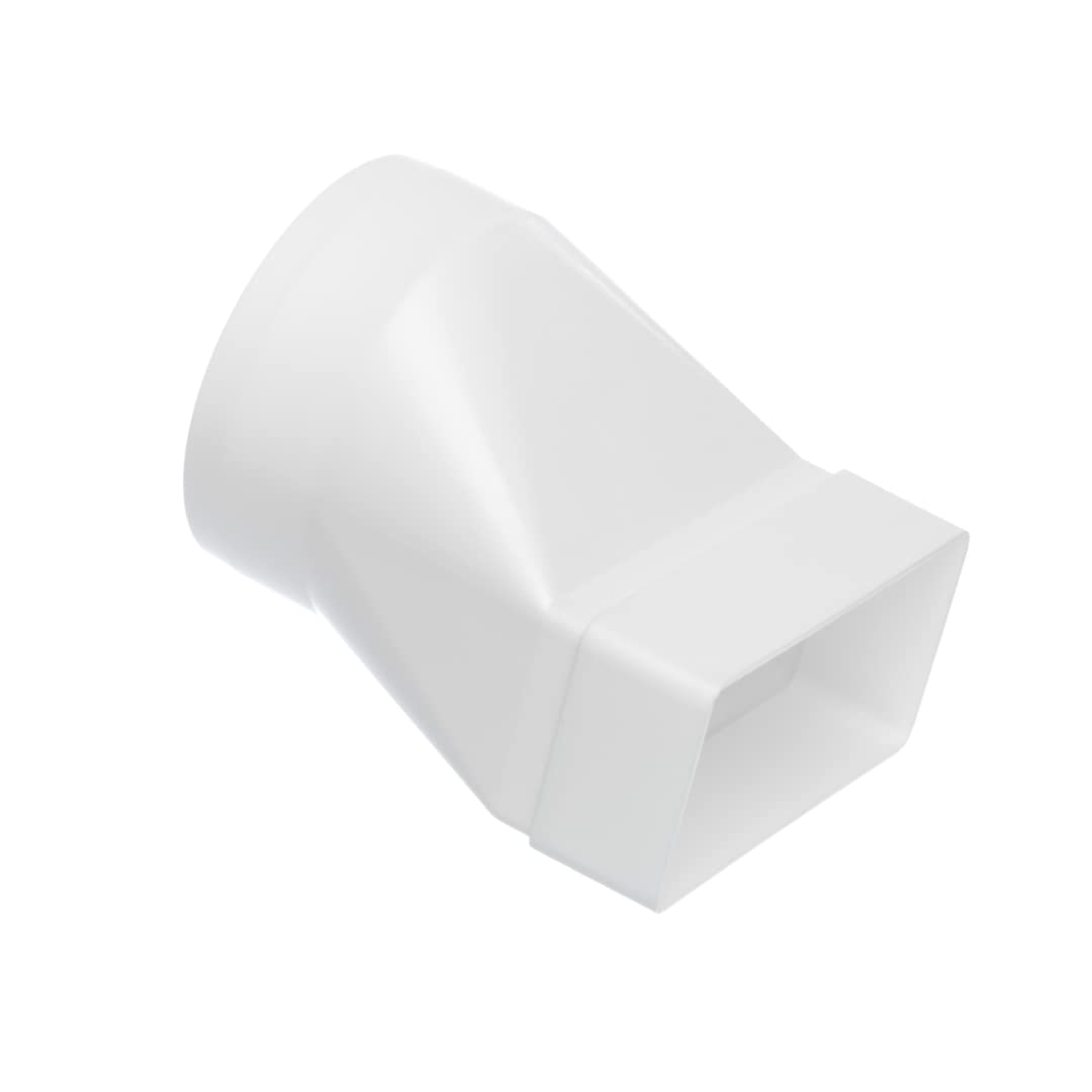 110x55mm -Ø 100mm Flat Rectangular to Round Ducting Adapter - Duct Connector