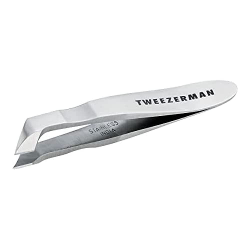 TWEEZERMAN Cuticle Cutter (Cuticle Remover for Precise Cutting and Removing Cuticles on Fingers and Toes, Stainless Steel, Silver)