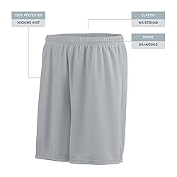 Augusta Sportswear BOYS' OCTANE SHORT XS Silver Grey