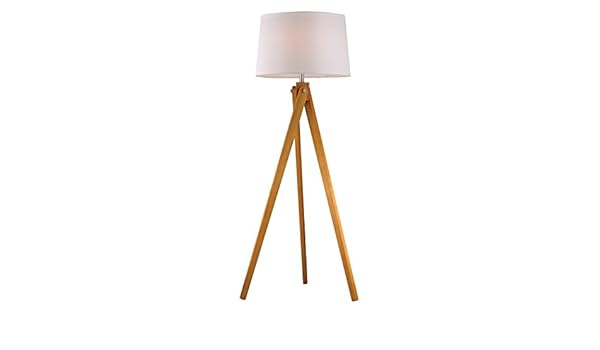 timber tripod floor lamp