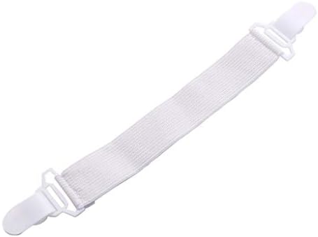 WaiiMak 8PCS Mattress Sheet Clip Grippers Straps Heavy Duty Fastener Holder (White)