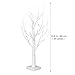 LED White Birch Tree Light 8 Lighting Modes 5ft Christmas Decorative Lighted Branches Tree Decor with Remote Control for Home Party Bedroom Wedding Indoor Outdoor Decorations