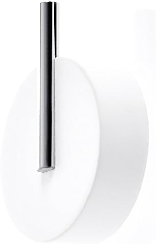Decor WaltherStone WHG Wall Hook white/chrome/WxHxD 5x6,5x2cm