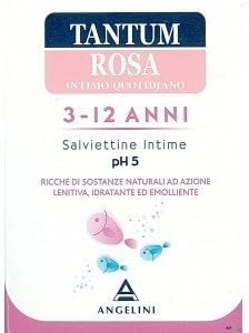 Salviettine Detergenti Per L' Igiene Dei Bambini Tantum Rosa 3 - 12 Anni 10 Bustine by ANGELINI