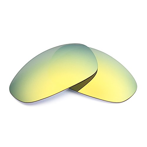 MRY Replacement Lenses & Rubber Kits for Oakley Juliet Sunglasses - Rich Options (24K Gold Polarized Lenses & Black Rubber Kits, 0)