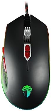 LUOM 710 Gaming Mouse,8 Programmable Buttons,6 Adjustable DPI Levels,2800 DPI,16.8 Million Colorful RGB LED,Used For Games And Office (black)