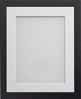 Frame Company Allington Black A4 Frame with White Mount 9x6 inch Glass