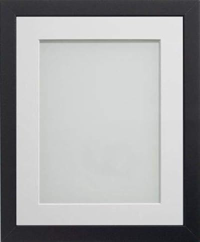 Frame Company Allington Black A4 Frame with White Mount 9x6 inch Glass