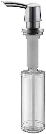 KVADRAT Sink Soap Dispenser Built In Hand Sink Pump All Plastic - Polished Chrome,Capacity Is 320 ML Bottle,Countertop Thick Deck Installation,Well Built And Sturdy,Exclusive Sale For This Brand