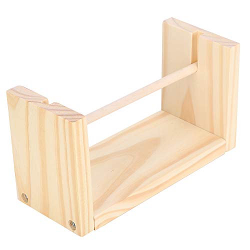 Fdit Wooden Spool Twine Holder Rotatable Jute Twine String Rope Dispenser Rack Knitting DIY Craft Weaving Accessories