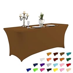 IVAPUPU 6FT Table Cloth for Rectangular Fitted