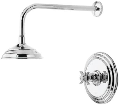 Newport Brass 3-1004BP Single Handle Shower Trim Only with Rainfall Shower Head, Antique Copper